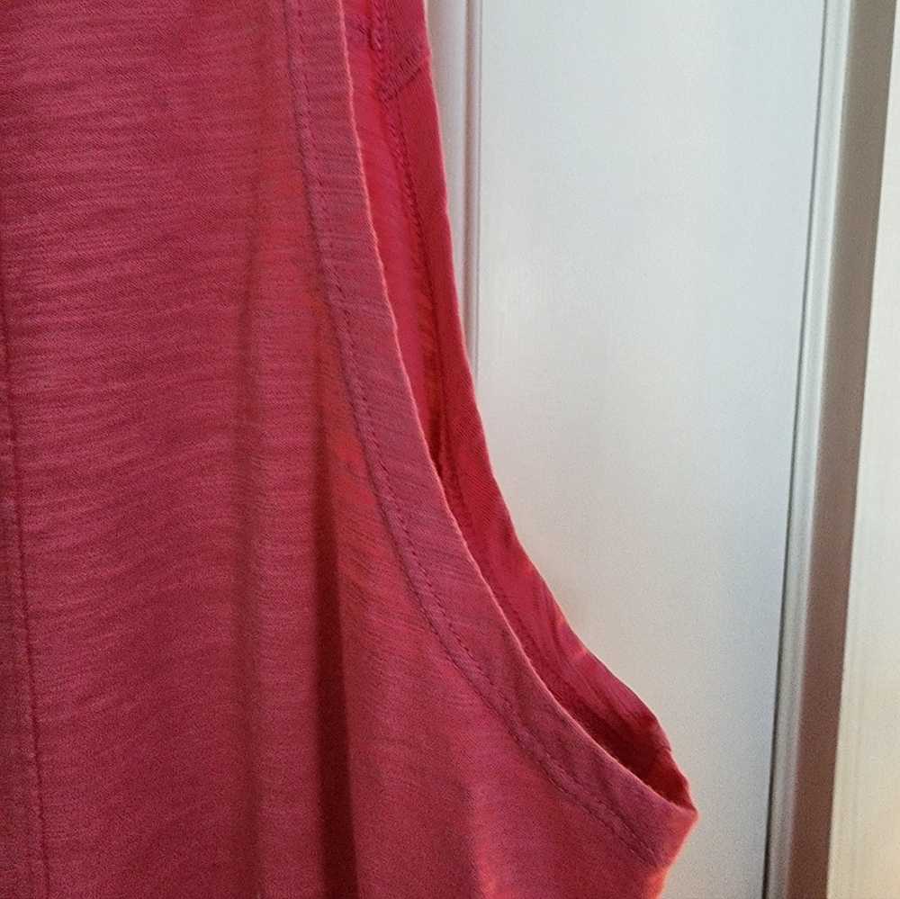 Escape By Habitat Sleeveless Tank Dress Pink Size Xxl Beach Swim Resort Cotton - Picture 6 of 11